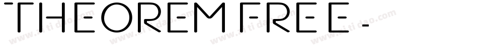 Theorem FREE字体转换
